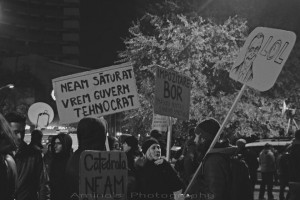 Protest in Piata Universitatii
