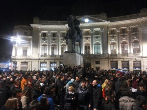 Protest in Bucuresti. Manifestul colectiv.